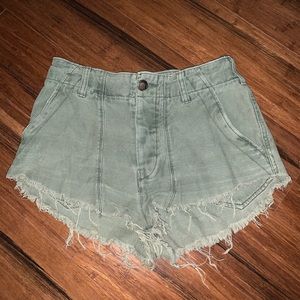 Free People Green Shorts